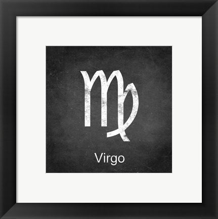 Framed Art Virgo - Black by Veruca Salt Wall Decor 18x24 Artwork