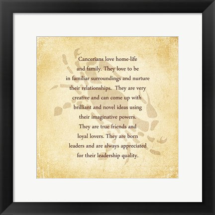 Framed Art Cancer Character Traits by Veruca Salt Wall Decor 18x24 Artwork