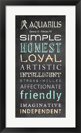 Framed Art Aquarius Bus Roll by Veruca Salt Wall Decor 18x24 Artwork