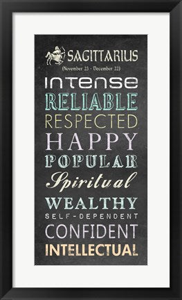 Framed Art Sagittarius Bus Roll by Veruca Salt Wall Decor 18x24 Artwork