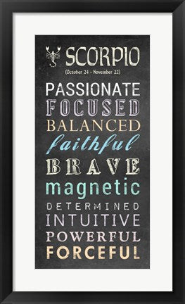 Framed Art Scorpio Bus Roll by Veruca Salt Wall Decor 18x24 Artwork