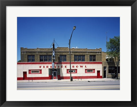 Framed Art Bowling alley, Chicago, Illinois Wall Decor 18x24 Artwork