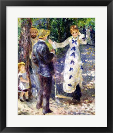Framed Art The Swing, 1876 by Pierre-Auguste Renoir Wall Decor 18x24 Artwork