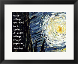 Great Things - Van Gogh Quote 1 by Quote Master