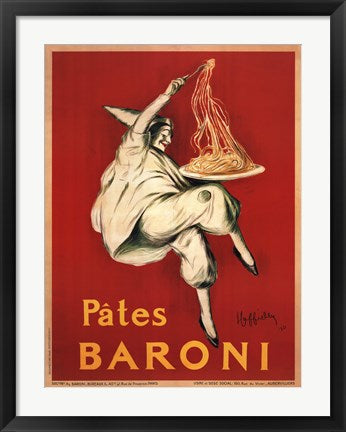 Framed Art Pates Baroni, 1921 by Leonetto Cappiello Wall Decor 18x24 Artwork