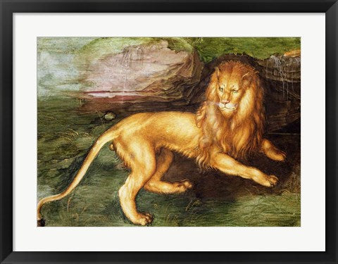 Framed Art Lion by Albrecht Durer Wall Decor 18x24 Artwork