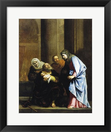 Framed Art Simeon with the Infant Jesus by Benjamin West Wall Decor 18x24 Artwork