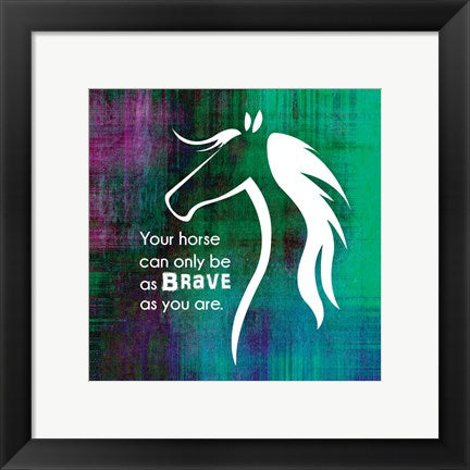Framed Art Horse Quote 1 by Sports Mania Wall Decor 18x24 Artwork