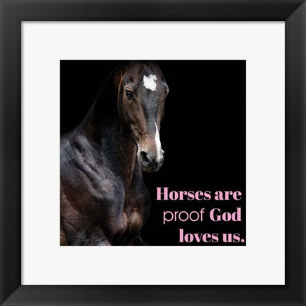 Framed Art Horse Quote 8 by Sports Mania Wall Decor 18x24 Artwork