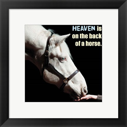 Framed Art Horse Quote 9 by Sports Mania Wall Decor 18x24 Artwork