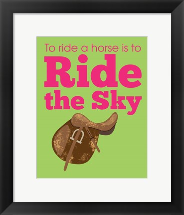 Framed Art Ride the Sky by Sports Mania Wall Decor 18x24 Artwork