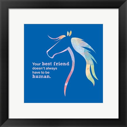 Framed Art Horse Quote 11 by Sports Mania Wall Decor 18x24 Artwork