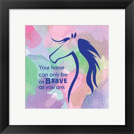 Framed Art Horse Quote 14 by Sports Mania Wall Decor 18x24 Artwork