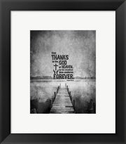 Psalm 136:26, Give Thanks (B&W Photo) by Inspire Me