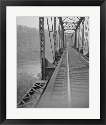 Framed Art VIEW NORTHEAST SHOWING CONNECTION OF VERTICALS AND BOTTOM CHORD, WEST SPAN. - Joshua Falls Bridge, Spanning James River at CSX R Wall Decor 18x24 Artwork