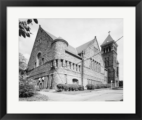 Framed Art REAR AND SEVENTH ST. SIDE (RIGHT) - St. Paul's Episcopal Church, Clay and Seventh Streets, Lynchburg Wall Decor 18x24 Artwork