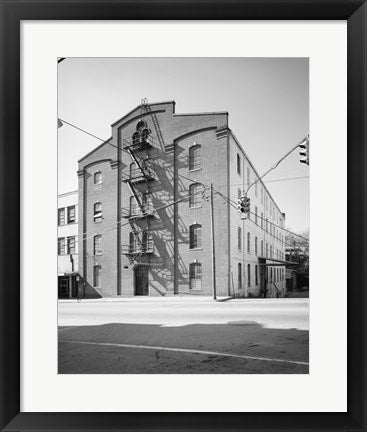 Framed Art GENERAL VIEW, MAIN ST. FACADE AT LEFT, THIRTEENTH ST. SIDE AT RIGHT - Bowman and Moore Leaf Tobacco Factory, Main and Thirteenth Wall Decor 18x24 Artwork