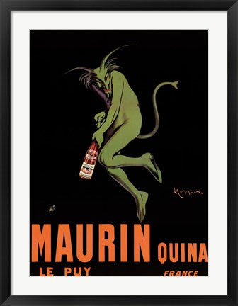 Framed Art Maurin Quina by Leonetto Cappiello Wall Decor 18x24 Artwork