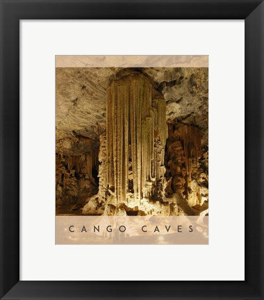 Framed Art Vintage Cango Caves, Oudtshoorn, South Africa, Africa by Take Me Away Wall Decor 18x24 Artwork