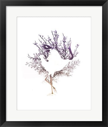 Framed Art Red Crowned Crane Pair, Part II Wall Decor 18x24 Artwork