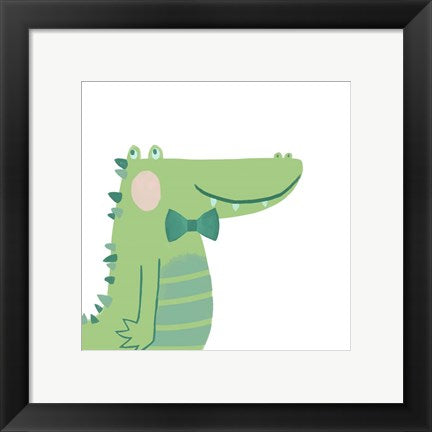Framed Art Alvin the Alligator Wall Art Wall Decor 18x24 Artwork