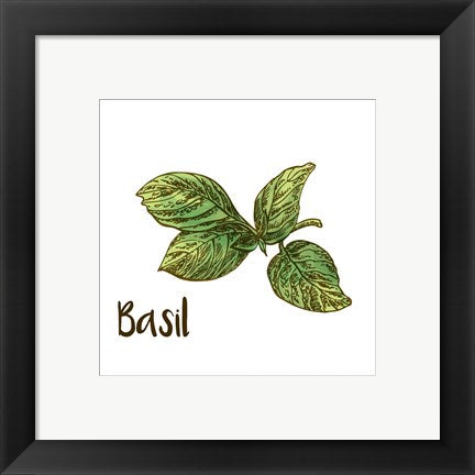 Framed Art Basil Wall Art Framed Art for your Home Wall Decor 18x24 Artwork