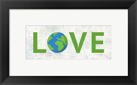 Framed Art Love Earth 2 Wall Decor 18x24 Artwork