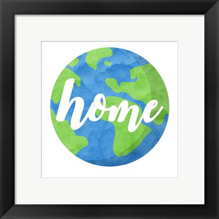Framed Art Earth Is Our Home Wall Art Wall Decor 18x24 Artwork