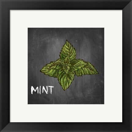 Framed Art Mint on Chalkboard Wall Decor 18x24 Artwork