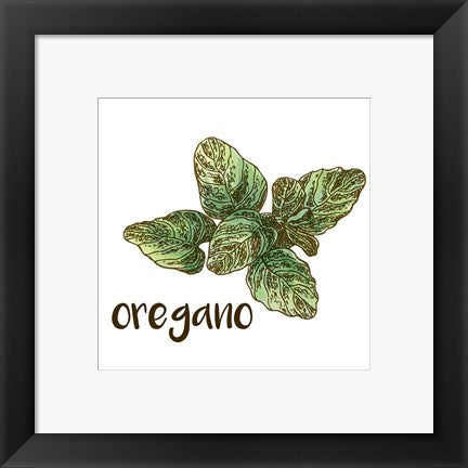 Framed Art Oregano Wall Decor 18x24 Artwork
