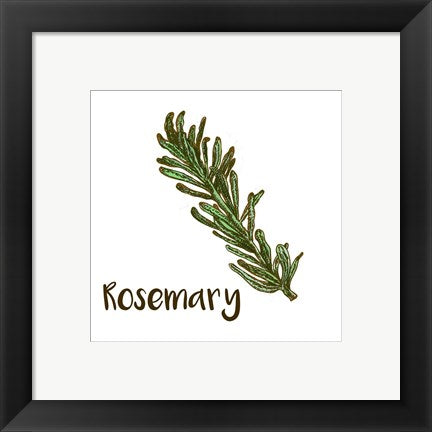 Framed Art Rosemary Wall Decor 18x24 Artwork