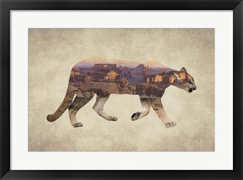 Framed Art Framed Arizona Mountain Lion Wall Art Wall Decor18x24 Artwork
