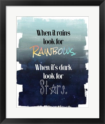 Framed Art Look for Rainbows Wall Decor 18x24 Artwork