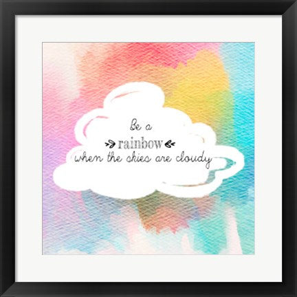 Framed Art Try to be a Rainbow II Wall Decor 18x24 Artwork
