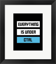 Framed Art Everything Under Control Wall Decor18x24 Artwork