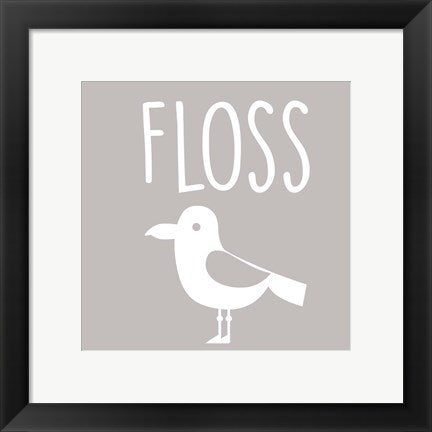 Framed Art Sea Creatures-Floss Wall Decor 18x24 Artwork