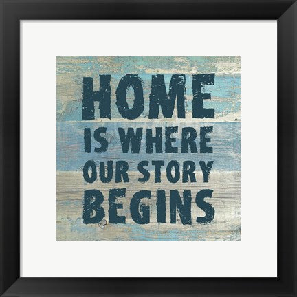 Home is Where Our Story Begins by Color Me Happy