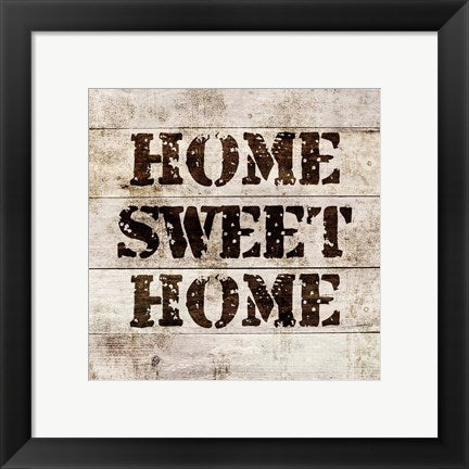 Framed Art Home Sweet Home In Wood Wall Decor 18x24 Artwork