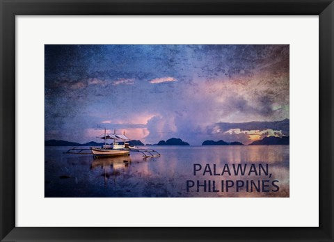 Framed Art Palawan's Water by Take Me Away Wall Decor 18x24 Artwork