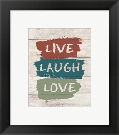 Framed Art live Laugh Love-Wood Wall Decor 18x24 Artwork