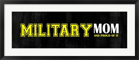Framed Art Proud Military Mom Wall Decor 18x24 Artwork