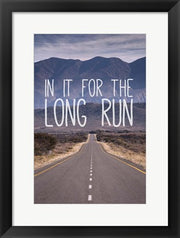 Framed Art For The Long Run by Take Me Away Wall Decor 18x24 Artwork