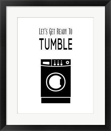 Framed Art Let's Get Ready To Tumble - White Wall Decor 18x24 Artwork