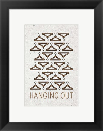 Framed Art Hanging Out Wall Decor 18x24 Artwork