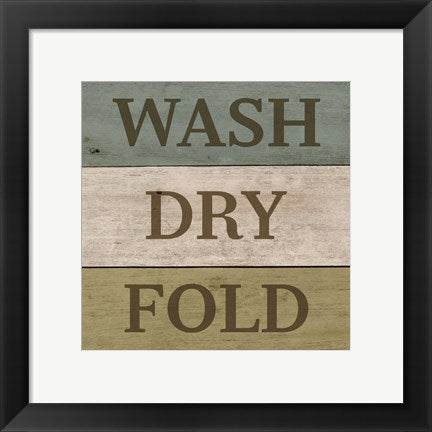 Framed Art Wash Dry Fold Painted Wood Wall Decor 18x24 Artwork