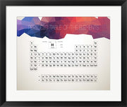 Periodic Table Of The Elements Abstract Low Poly Shape by Color Me Happy