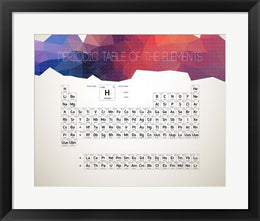 Periodic Table Of The Elements Abstract Low Poly Shape by Color Me Happy