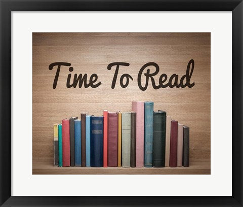 Time To Read - Wood Background Color by Color Me Happy