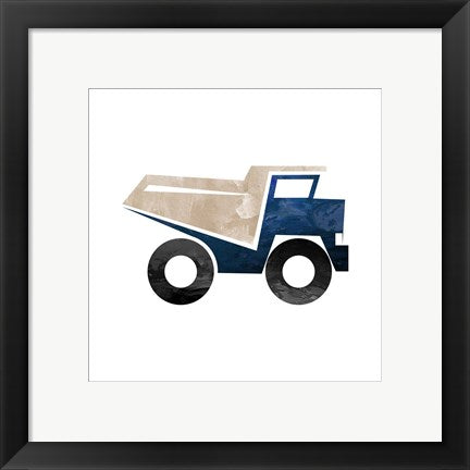 Framed Art Truck With Paint Texture - Part I Wall Decor 18x24 Artwork