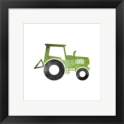 Framed Art Truck With Paint Texture - Part II Wall Decor 18x24 Artwork